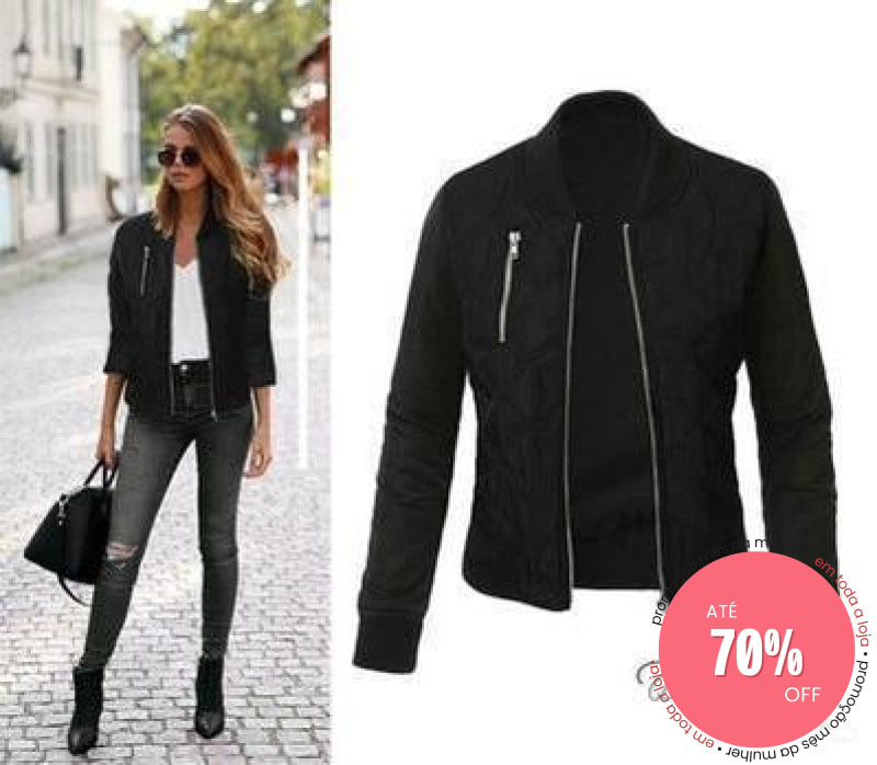 Jaqueta Stitching Preto / P 200000801