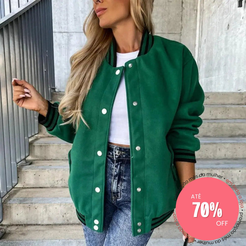 Casaco Damasceno Verde / P