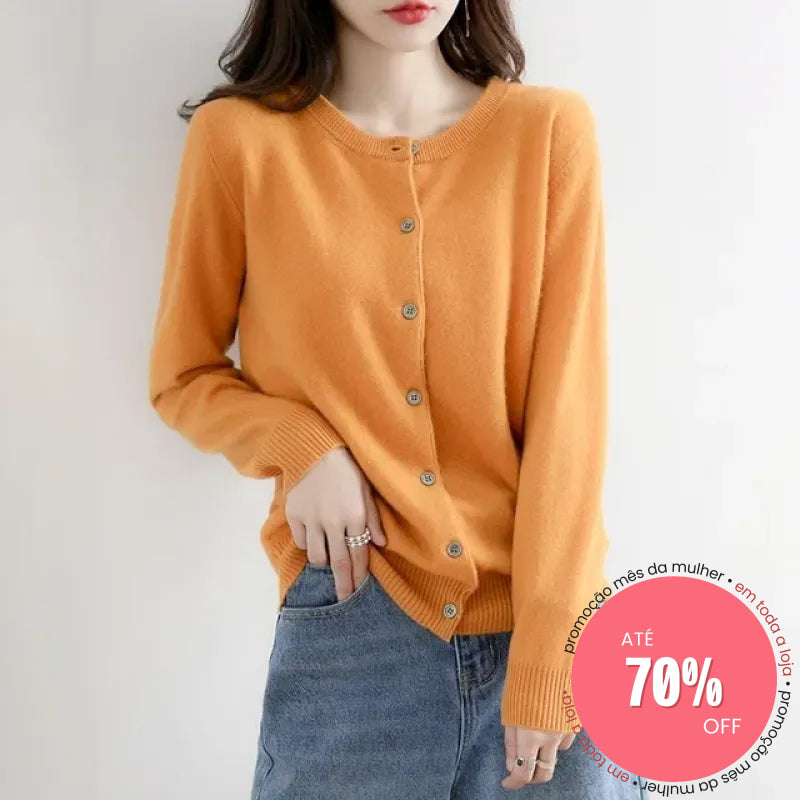 Cardigan Martha Amarelo / M