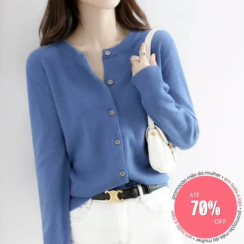 Cardigan Martha Azul Céu / M